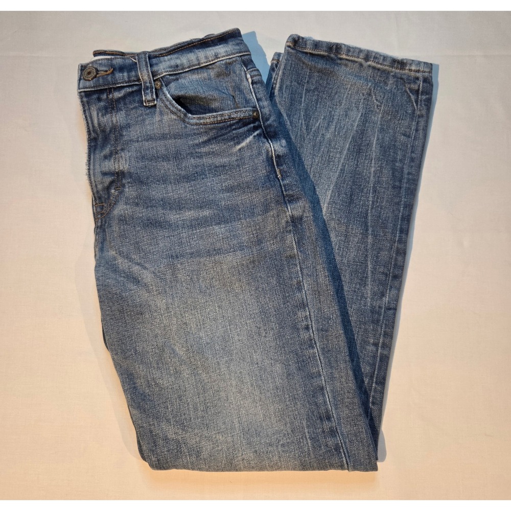 KanCan Women Medium Wash Distressed Straight Leg Jeans Size 5/26